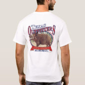 Der Texas-Ausstatter-Eber "gehendes Schwein wild " T-Shirt (Rückseite)