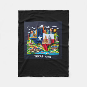 Der Texas-Staat in den USA1 Fleecedecke