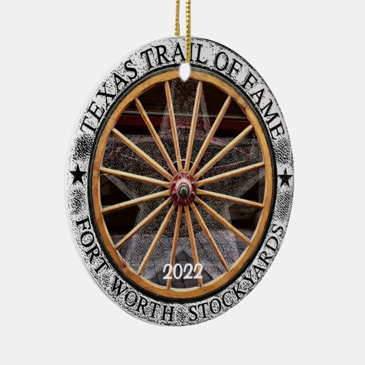 Der Texasweg, Fort Worth, Texas Ornament (Rechts)
