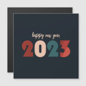Der Text für das neue Jahr 2023 Magnetkarte (Vorne/Hinten)