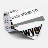 Der Text-Krawatte des Rechtsanwalts Krawatte (Gerollt)