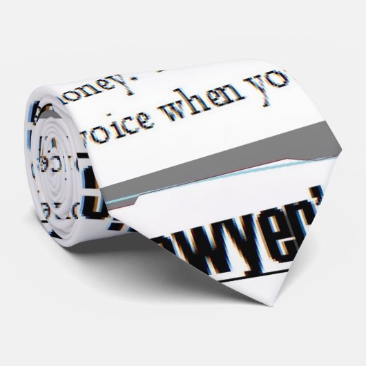 Der Text-Krawatte des Rechtsanwalts Krawatte (Gerollt)