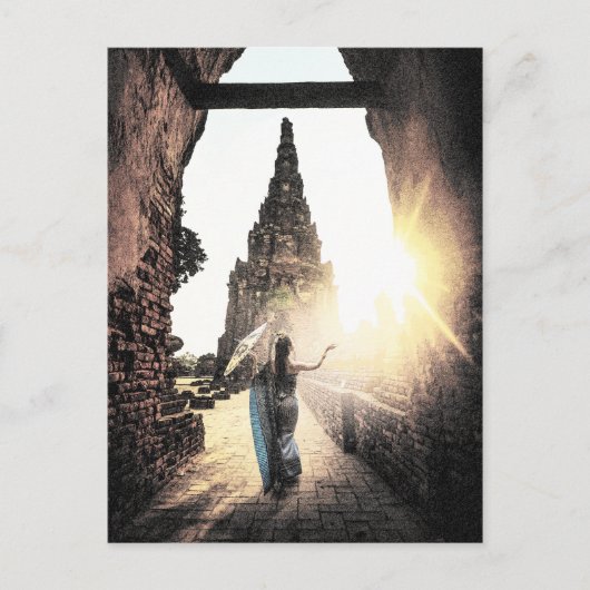 Der Thai-Tempel 1003 Postkarte (Vorderseite)