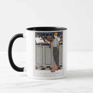 Der Theorbo Spieler, Entwurf für einen Tasse