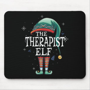 Der Therapeut Elf Xmas Matching Elf Familie für Ch Mousepad