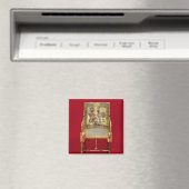 Der Thron, aus dem Grab von Tutankhamun Magnet (In Situ (Geschirrspüler))