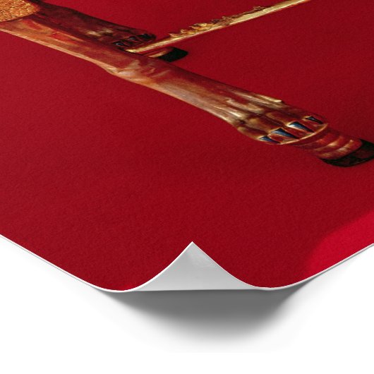 Der Thron, aus dem Grab von Tutankhamun Poster (Ecke)