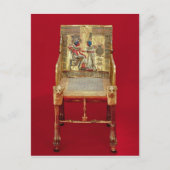 Der Thron, aus dem Grab von Tutankhamun Postkarte (Vorderseite)