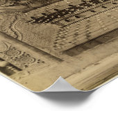 Der Thron der Löwen oder der Thron Poster (Ecke)