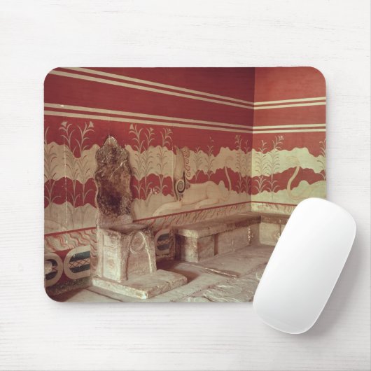 Der Thron-Raum von Minos, 1500-1400 BC Mousepad (Mit Mouse)