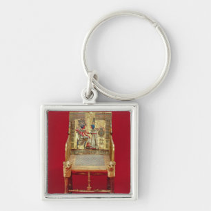 Der Thron, vom Grab von Tutankhamun Schlüsselanhänger