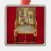 Der Thron, vom Grab von Tutankhamun Silbernes Ornament (Vorne)