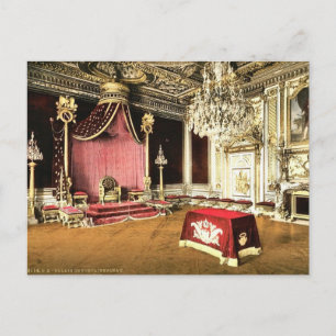 Der Thronsaal, Schloss Fontainebleau, Frankreich c Postkarte