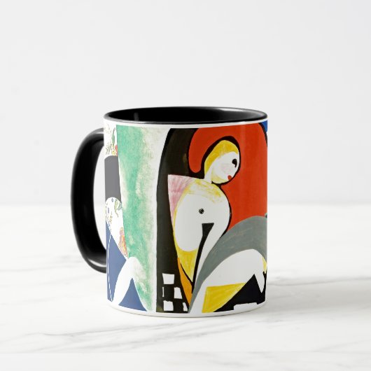 Der Thundershower Modern Art Becher Tasse (Vorderseite Links)