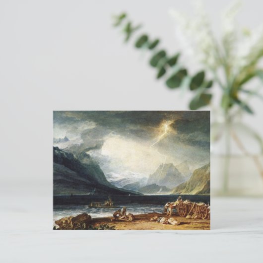 Der Thunersee, Schweiz, von J.M.W. Turner Postkarte (Stehend Vorderseite)