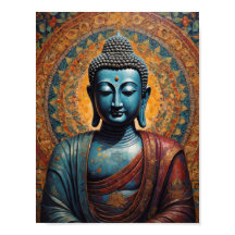 Der tibetische Buddha meditiert über den goldenen 