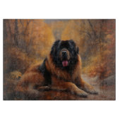 Der tibetische Mastiff im Herbst Inspiriere Schneidebrett (Vorderseite)
