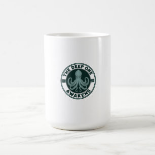 Der tiefe Eine erwacht Vintage Cthulhu Oktopus Kaffeetasse