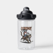Der Tier-Cowboy | Kinder Trinkflasche (Rückseite)
