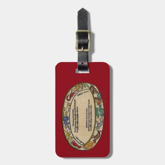 Der Tierkreis, 1496 Gepäckanhänger (Vorderseite vertikal)