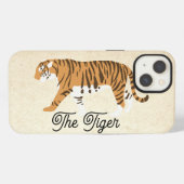 Der Tiger-Farbblock iPhone Hülle (Rückseite (Horizontal))