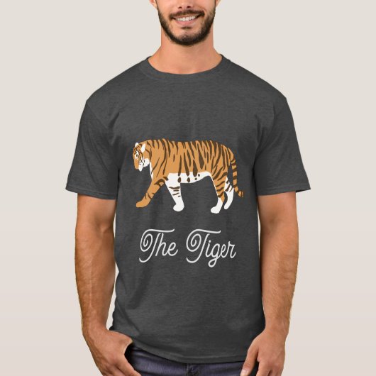 Der Tiger-Farbblock T-Shirt (Vorderseite)