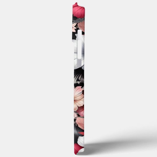 Der Tiger im Blumenwald Case-Mate iPhone Hülle (Rückseite / Links)