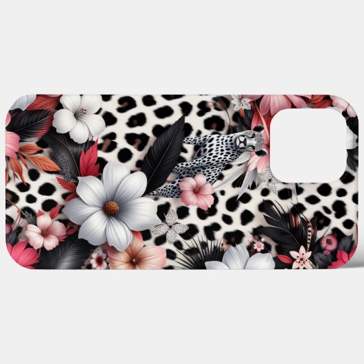 Der Tiger im Blumenwald Case-Mate iPhone Hülle (Rückseite (Horizontal))