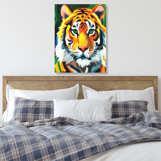Der Tiger Leinwanddruck (Insitu (Schlafzimmer))
