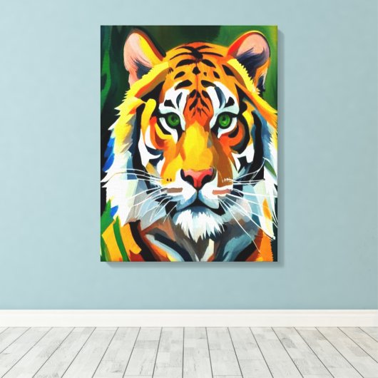 Der Tiger Leinwanddruck (Insitu (Holzboden))