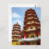 Der Tiger und der Drache Pagodas in Kaohsiung Postkarte (Vorne/Hinten)