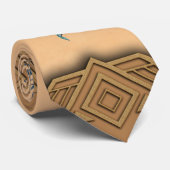 Der Tiger und die Frau, Stärke und Anmut. Krawatte (Gerollt)