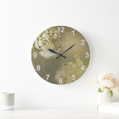 Der Tiger und die Kätzchen, die große Wall-Uhr Wanduhr (Zuhause)