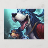 Der Tigerhund Postkarte (Vorderseite)