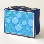 Der Tiki Man Hawaii Surf Metall Brotdose (Rückseite)