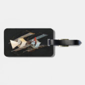 Der Timmons-Drachen Gepäckanhänger (Rückseite horizontal)