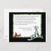 Der Tinman Postkarte (Vorne/Hinten)