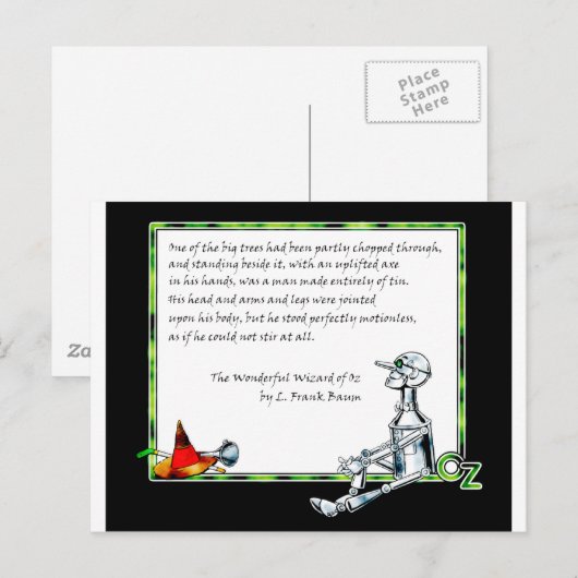 Der Tinman Postkarte (Vorne/Hinten)