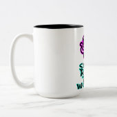 Der Tintenfisch regiert die Welt Zweifarbige Tasse (Links)