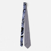 Der Tintenfisch und das Rosen-Mitternachtsblau Krawatte (Rückseite)