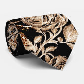 Der Tintenfisch und die Rose Sepia Krawatte (Gerollt)