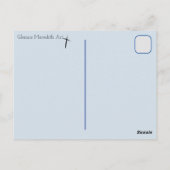 Der Tisch des Herrn Postkarte (Rückseite)