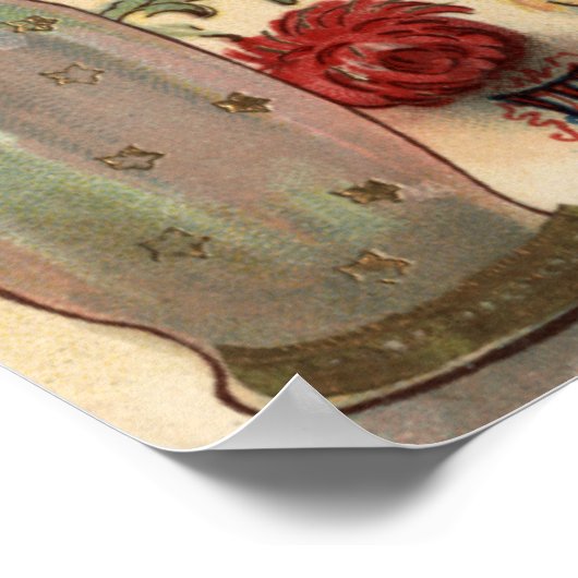 Der Tisch einer Pilgerin Poster (Ecke)