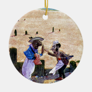 Der Tischler und das Walroß - Alice im Wunderland Keramikornament