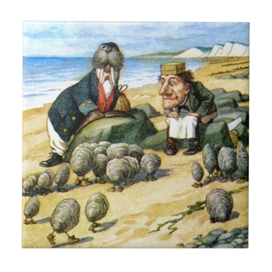 Der Tischler und das Walroß im Märchenland Fliese (Vorderseite)