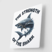 Der Titan des Ozeans Quadratische Wanduhr (Winkel)