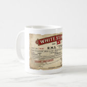 Der "Titanic-Jungfernfahrt"-Bordpass Kaffeetasse (Vorderseite Links)