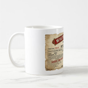 Der "Titanic-Jungfernfahrt"-Bordpass Kaffeetasse