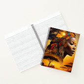 Der Titel Ein Symbol für afrikanische Kultur und B Notizblock (Innenseite)