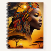 Der Titel Ein Symbol für afrikanische Kultur und B Notizblock (Vorderseite)